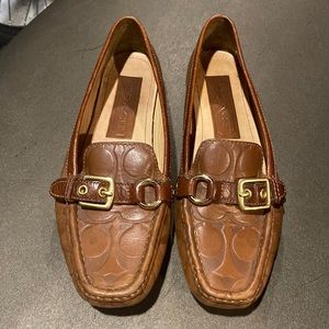 COACH Ladies Leather Driving Shoes 6.5 M